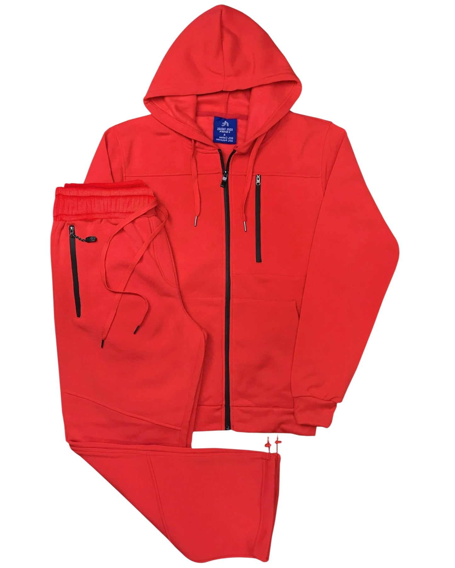 Men's Sweatsuit Soft Fleece Sweat Jacket with Sweatpants