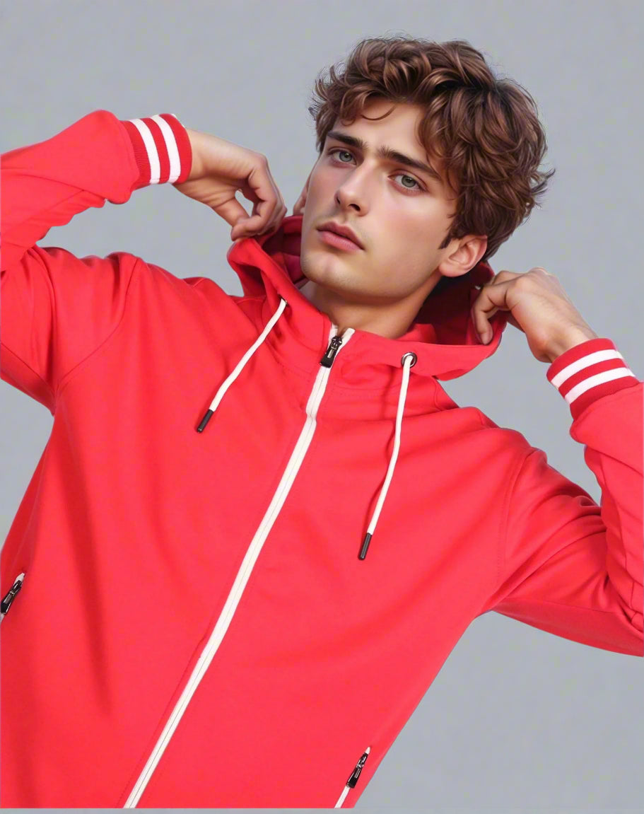 Men’s Scooba Multi Color Rib Tracksuit GYM Activewear Outfit