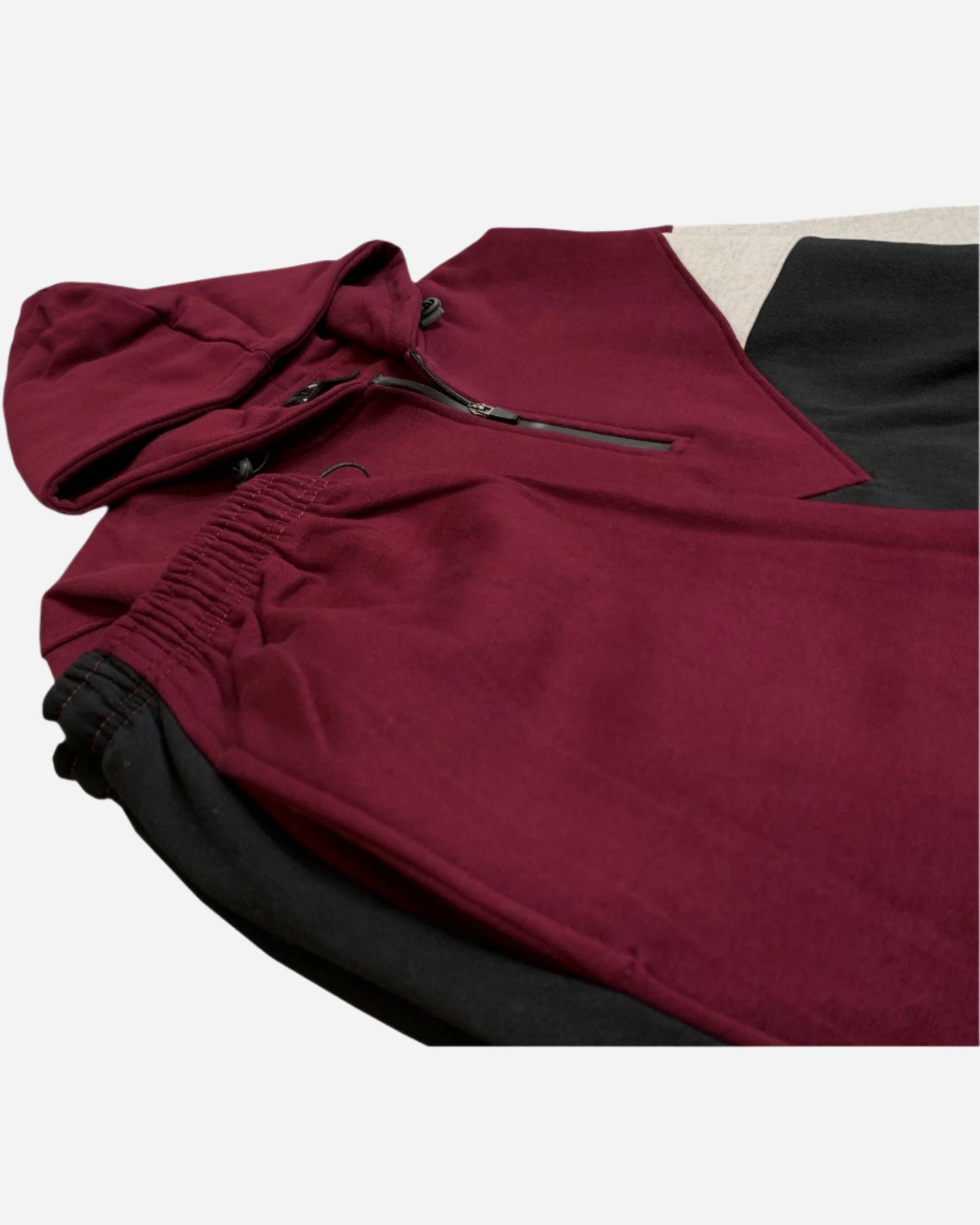 Men’s 2-Piece Quarter Zip Resilience Fleece Hoodie Sweatsuit
