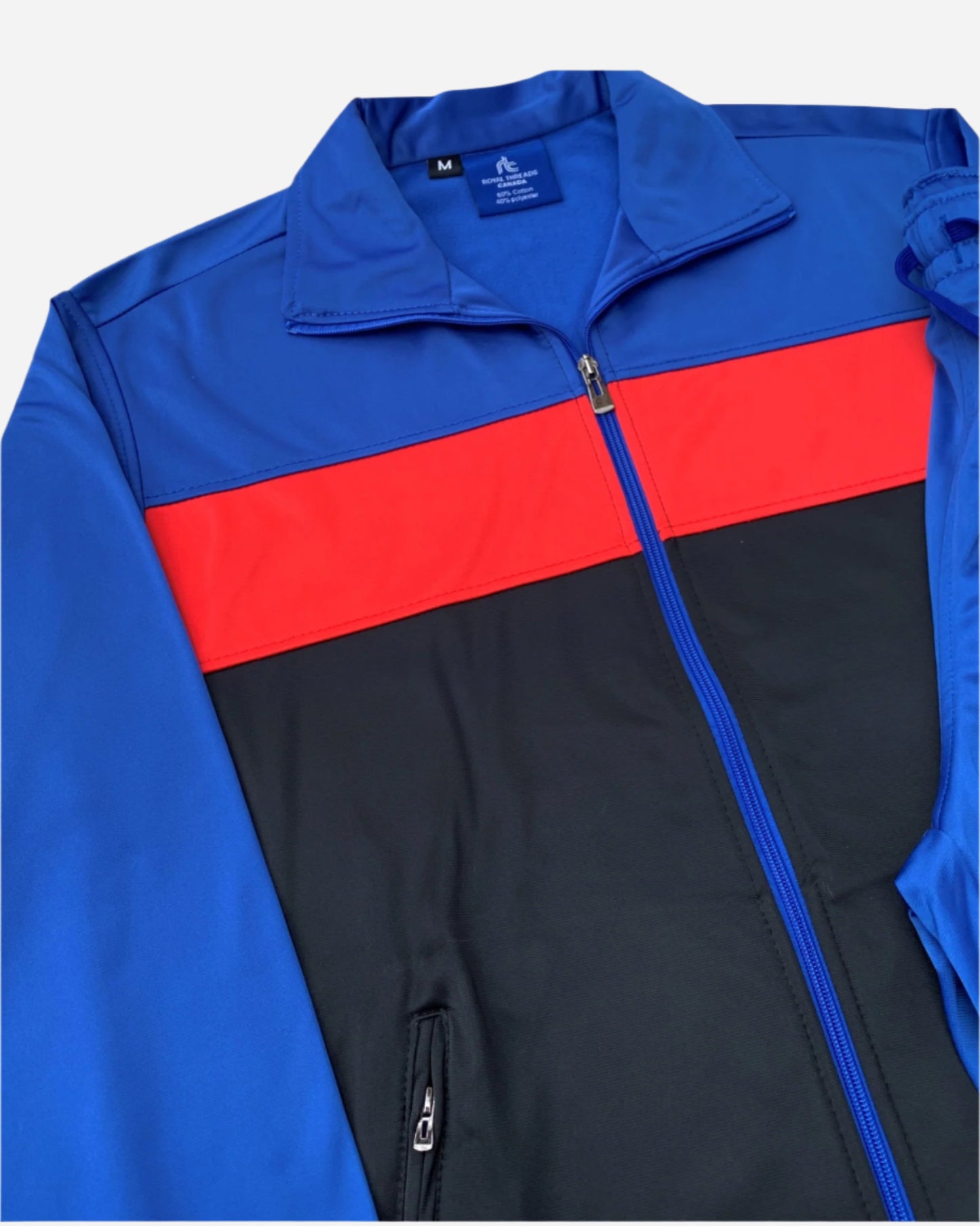 Men’s 2-Piece Tracksuit Traditional Coral Blocks Active Track Jacket and Track pants Outfit