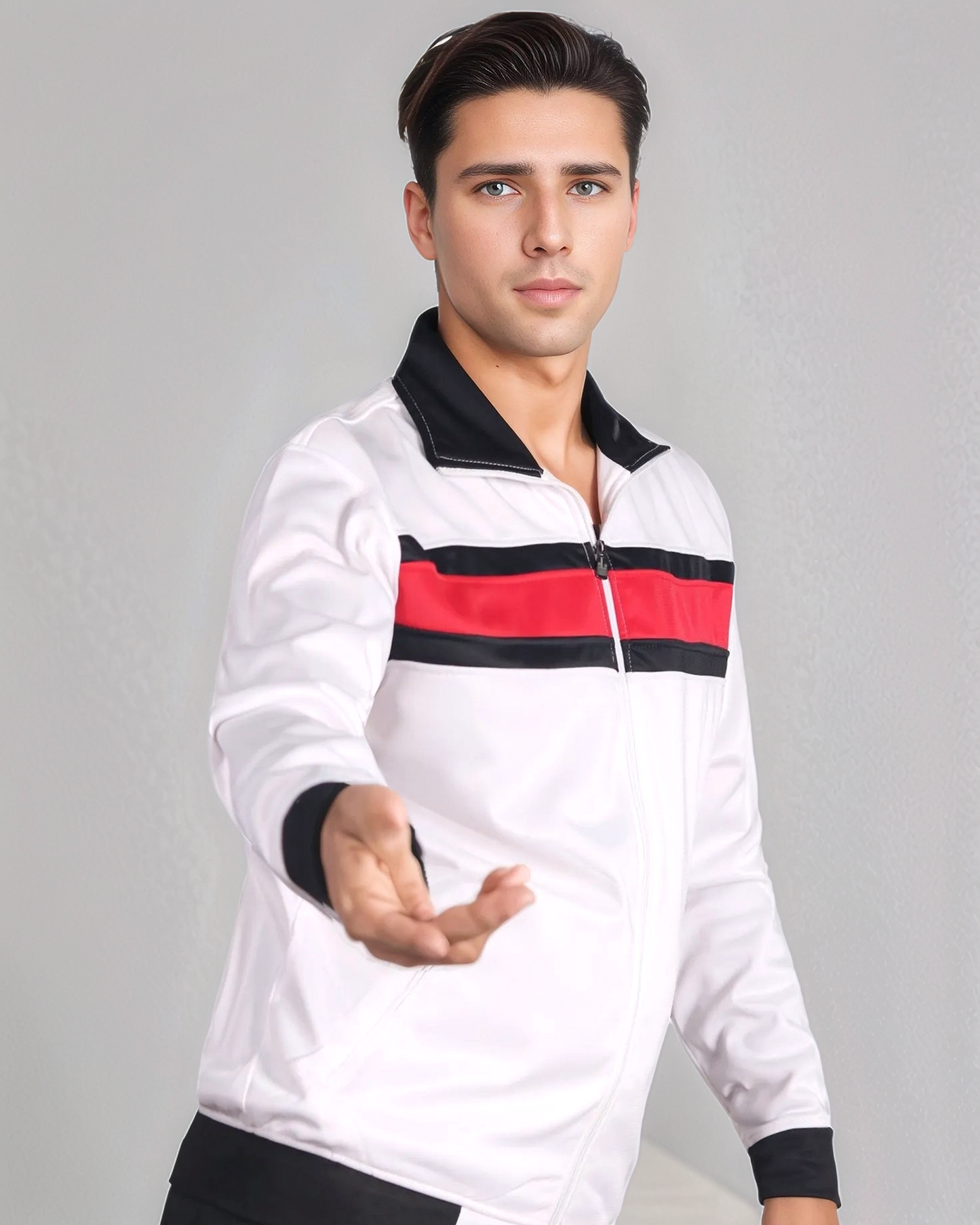 Men's Tracksuit contrast Color 2-piece Set