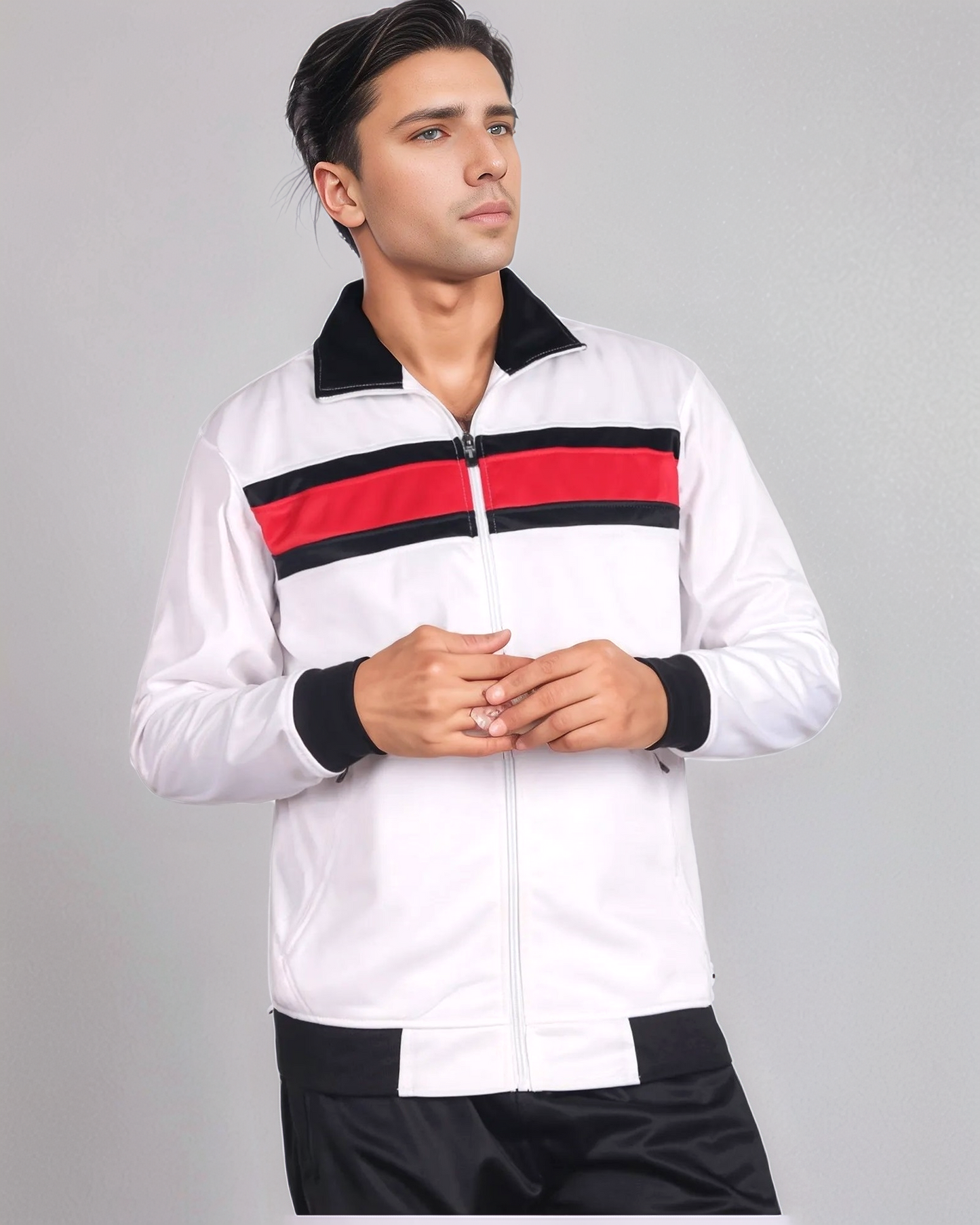 Men's Tracksuit contrast Color 2-piece Set