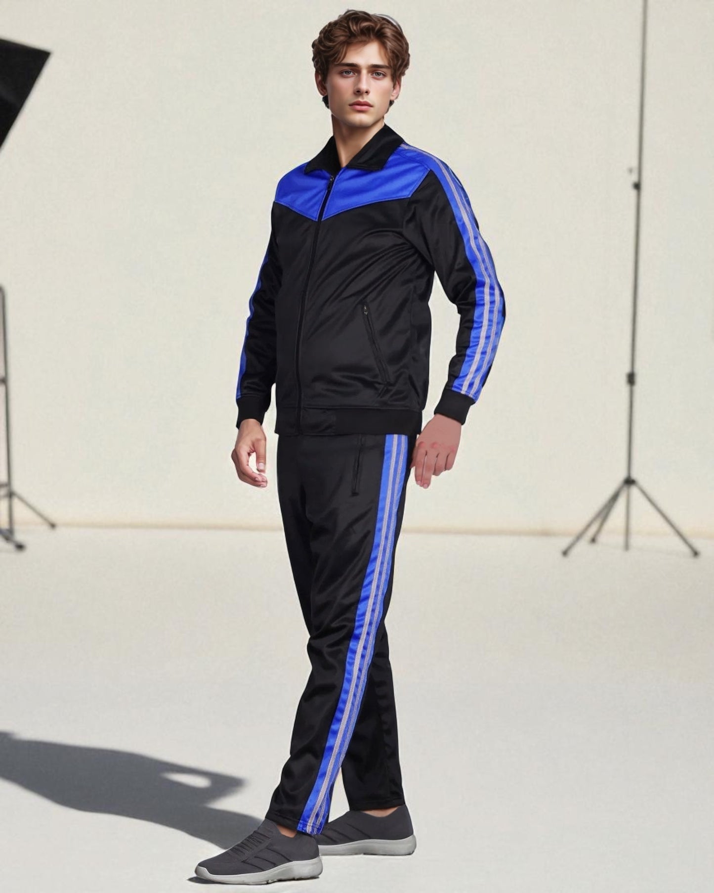 Men's Soft Athletic Tracksuit GYM Active Suit