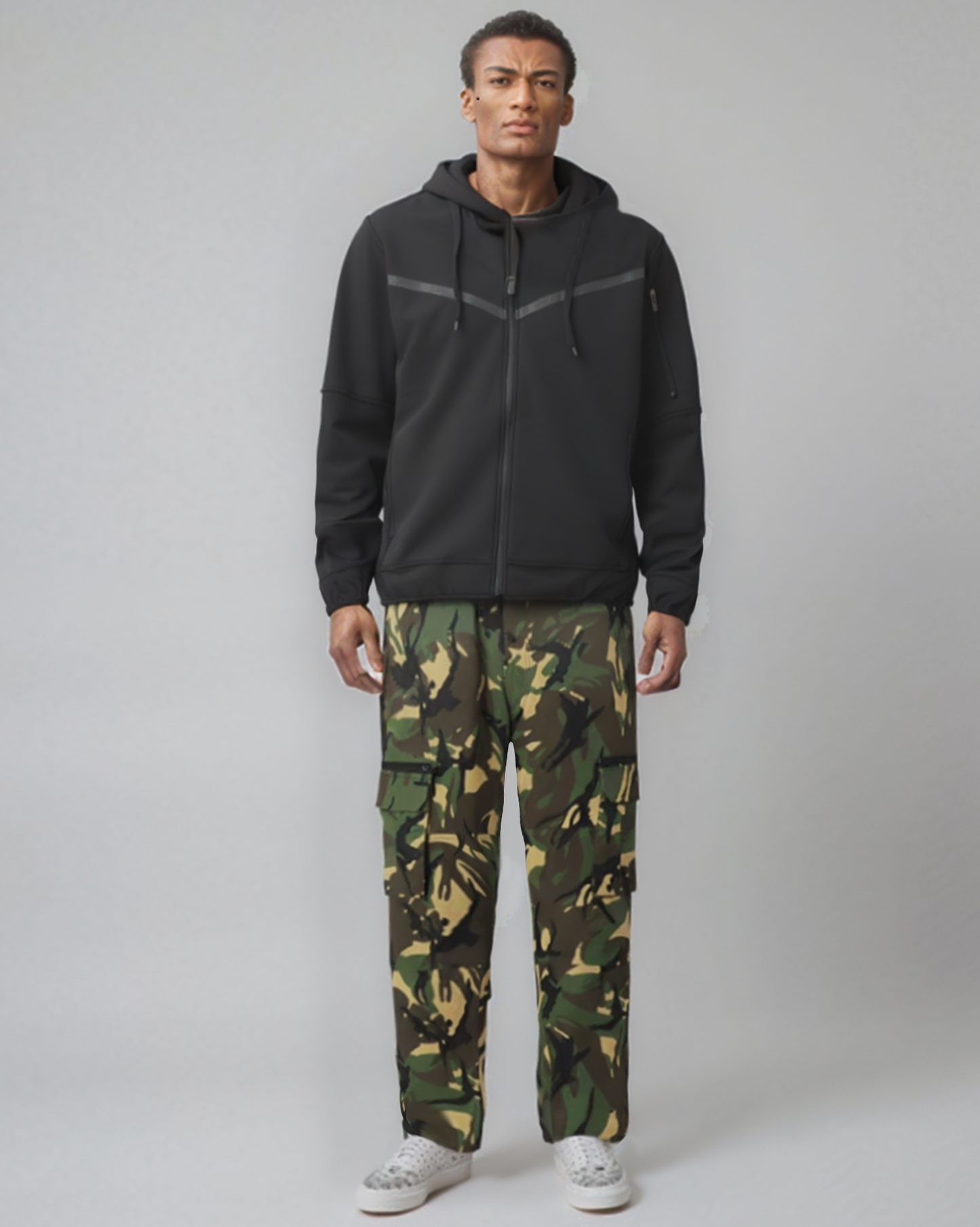 Men’s Solid Tech Fleece Spring Hoodie