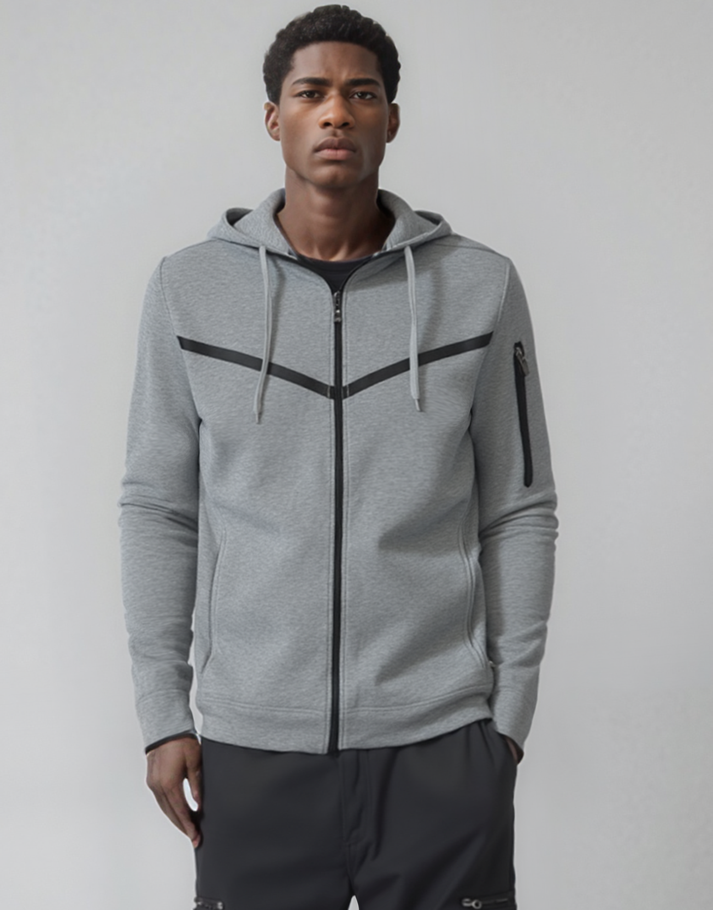 Men’s Solid Tech Fleece Spring Hoodie