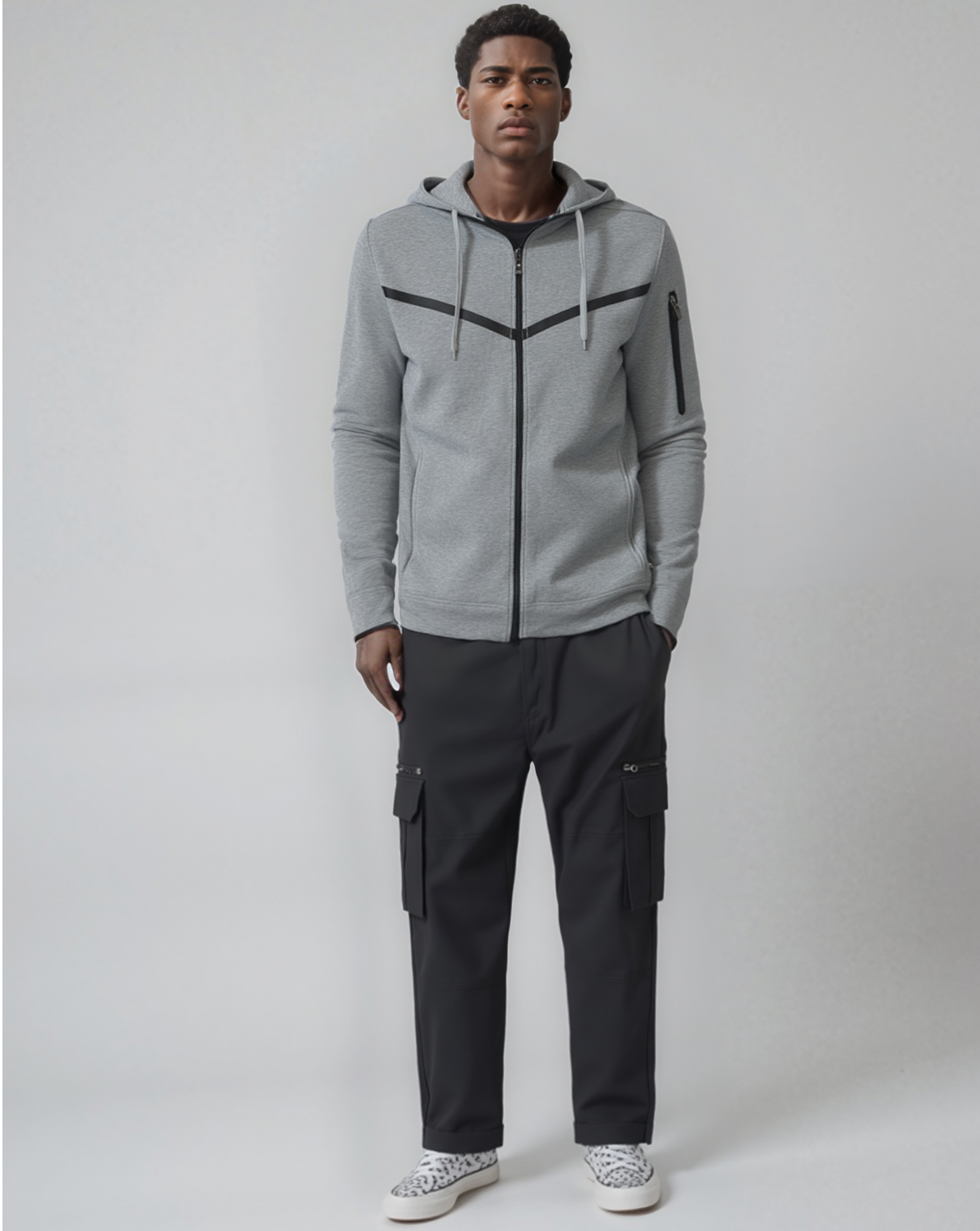 Men’s Solid Tech Fleece Spring Hoodie