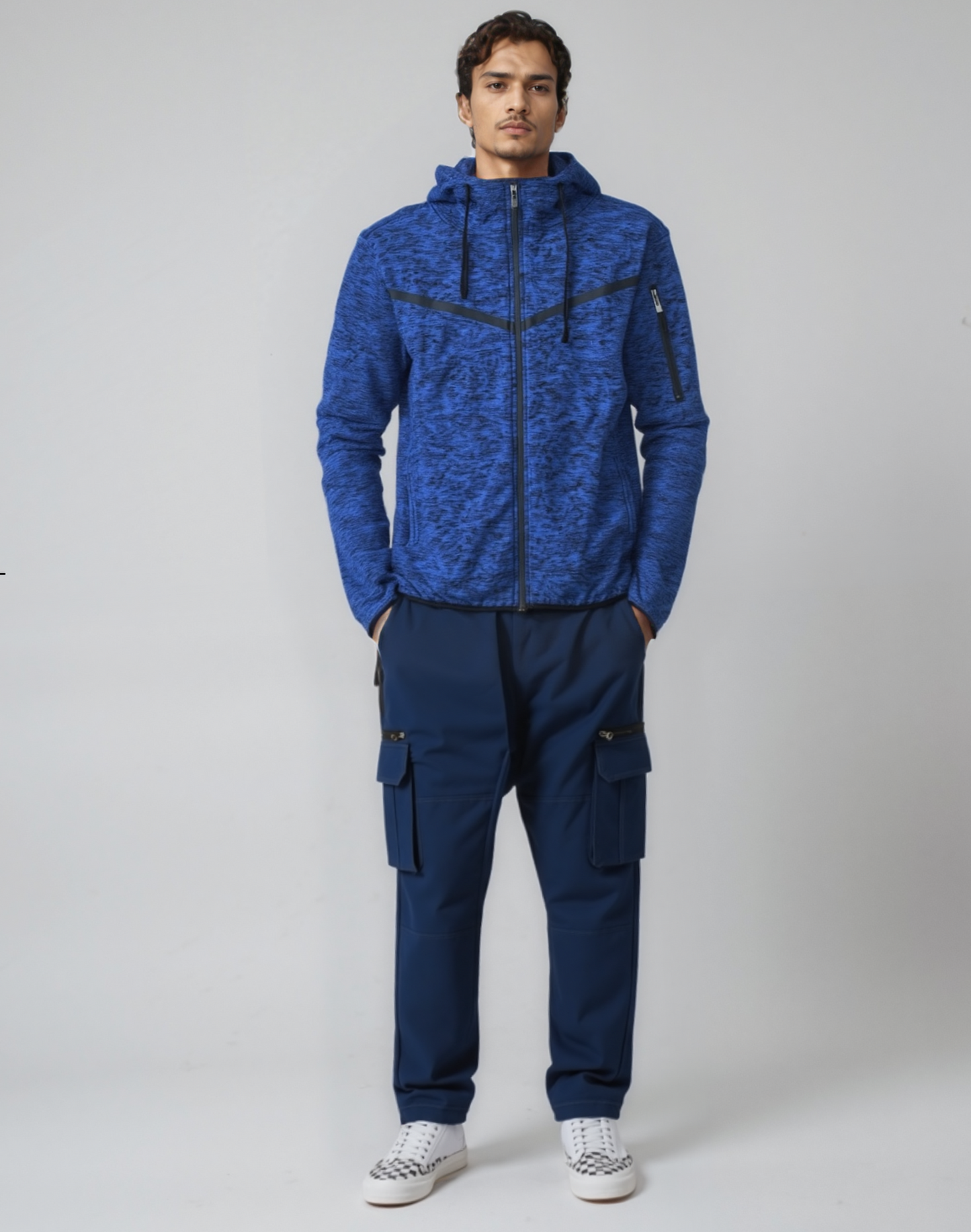 Men’s Solid Tech Fleece Spring Catonic Hoodie