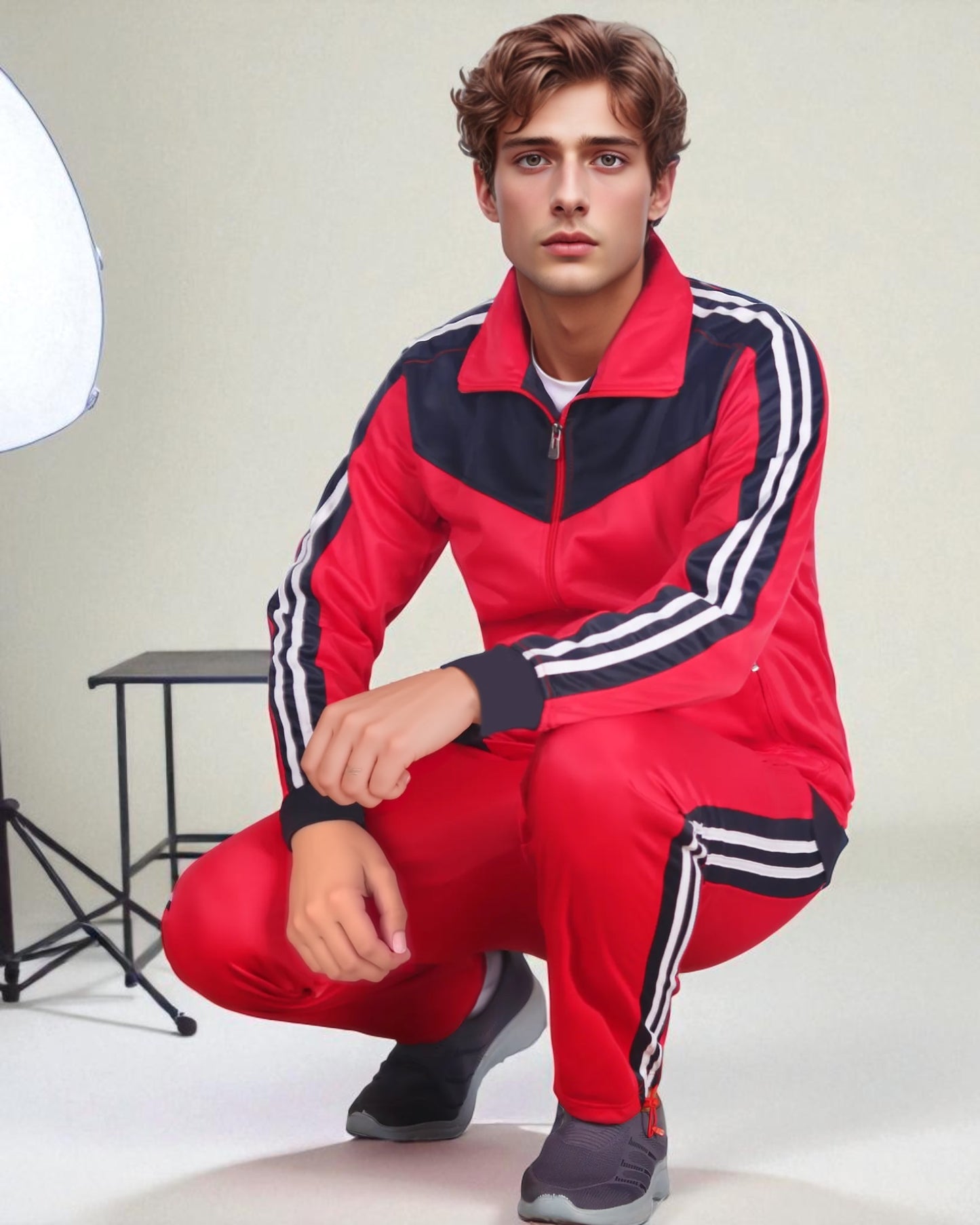 Men's Soft Athletic Tracksuit GYM Active Suit