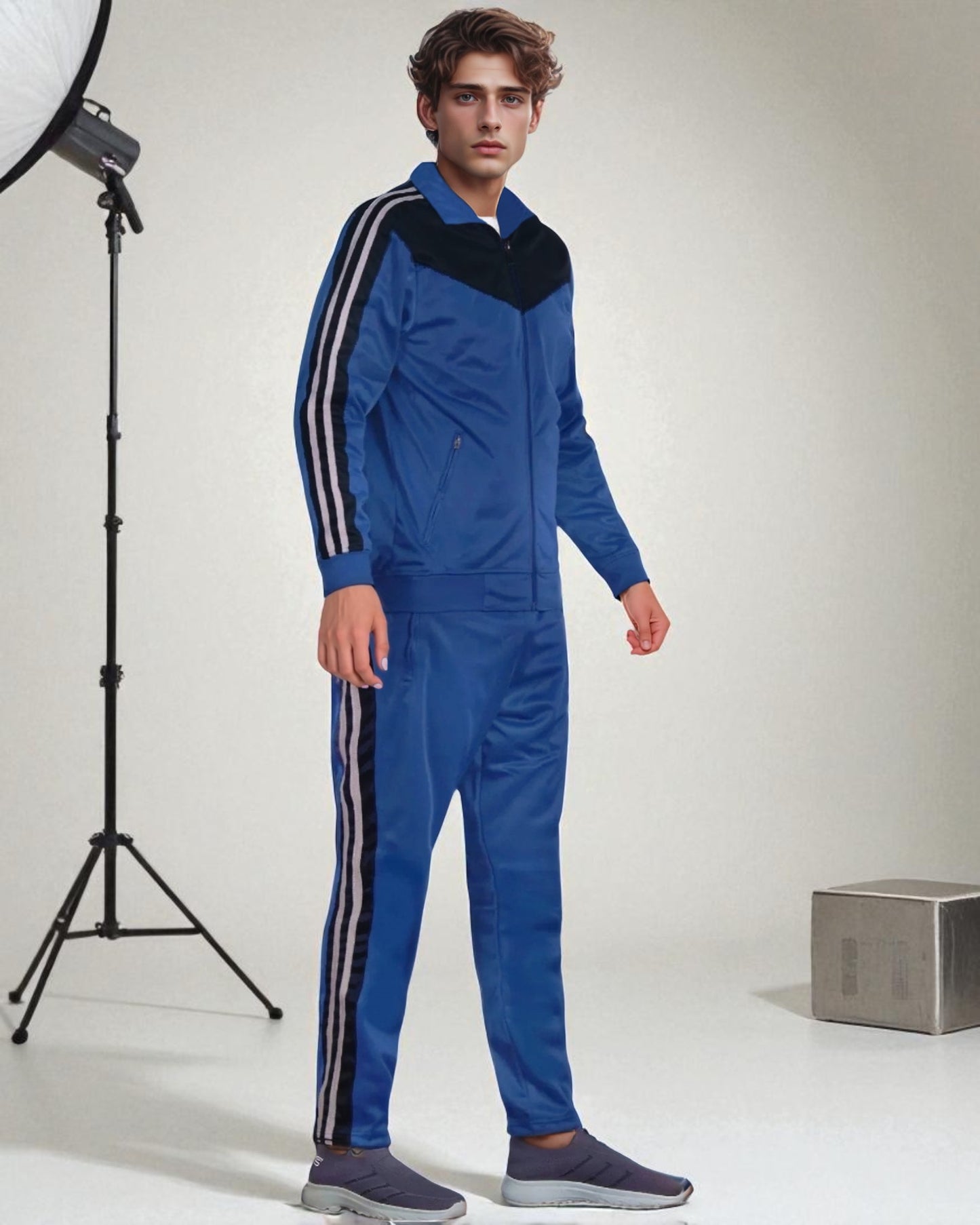 Men's Soft Athletic Tracksuit GYM Active Suit