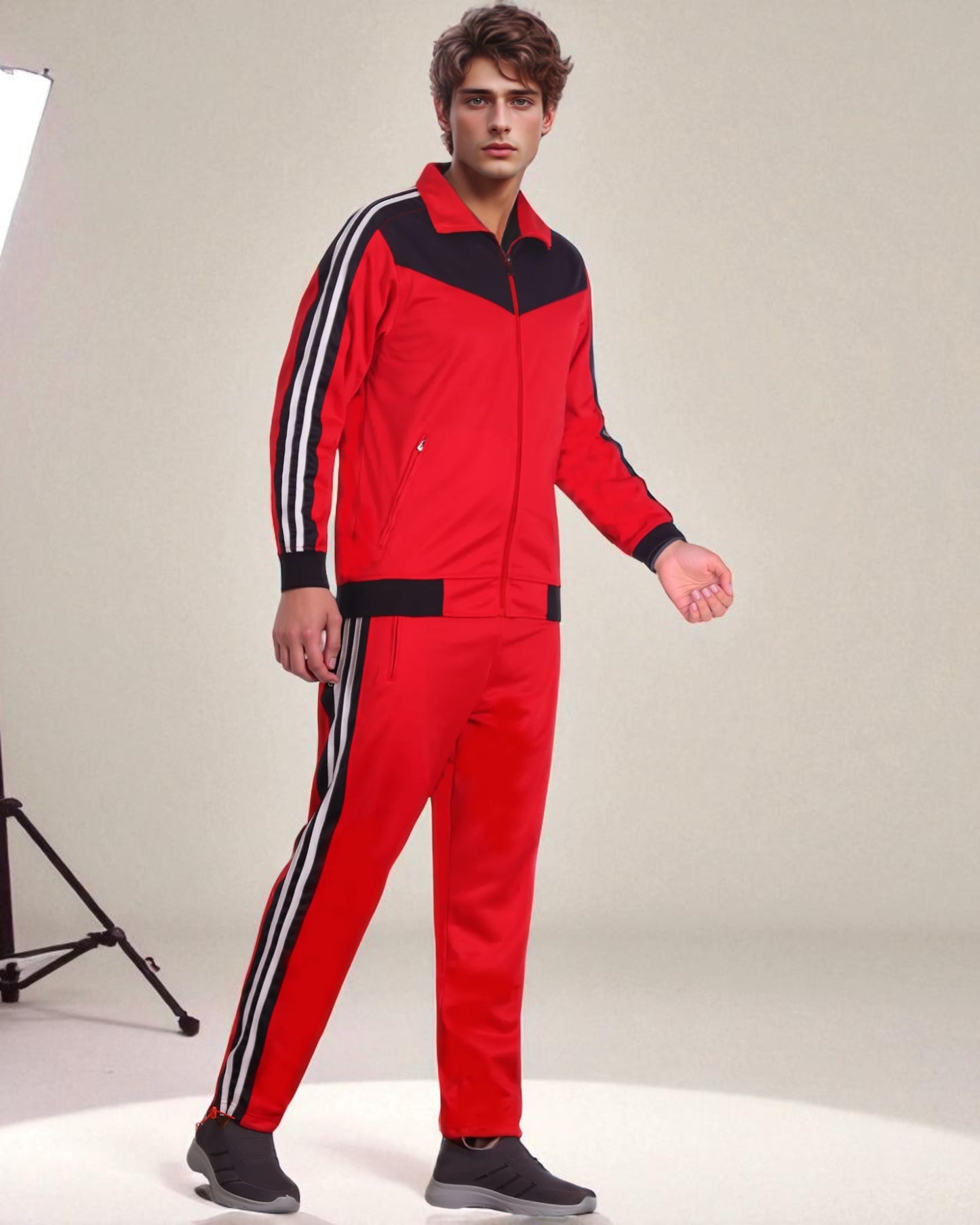 Men's Soft Athletic Tracksuit GYM Active Suit