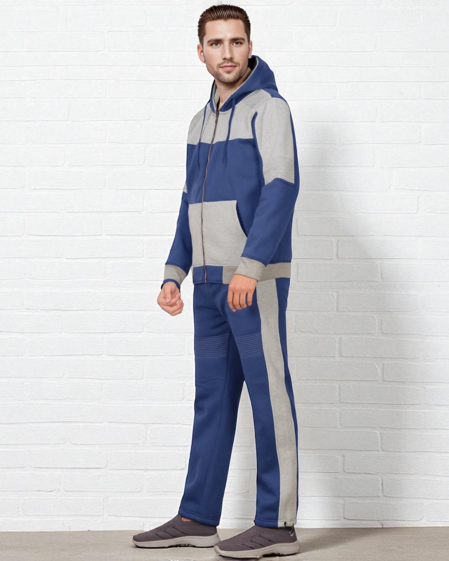 Men's Reef-Tech Fleece Sweatsuit biker stitch Set