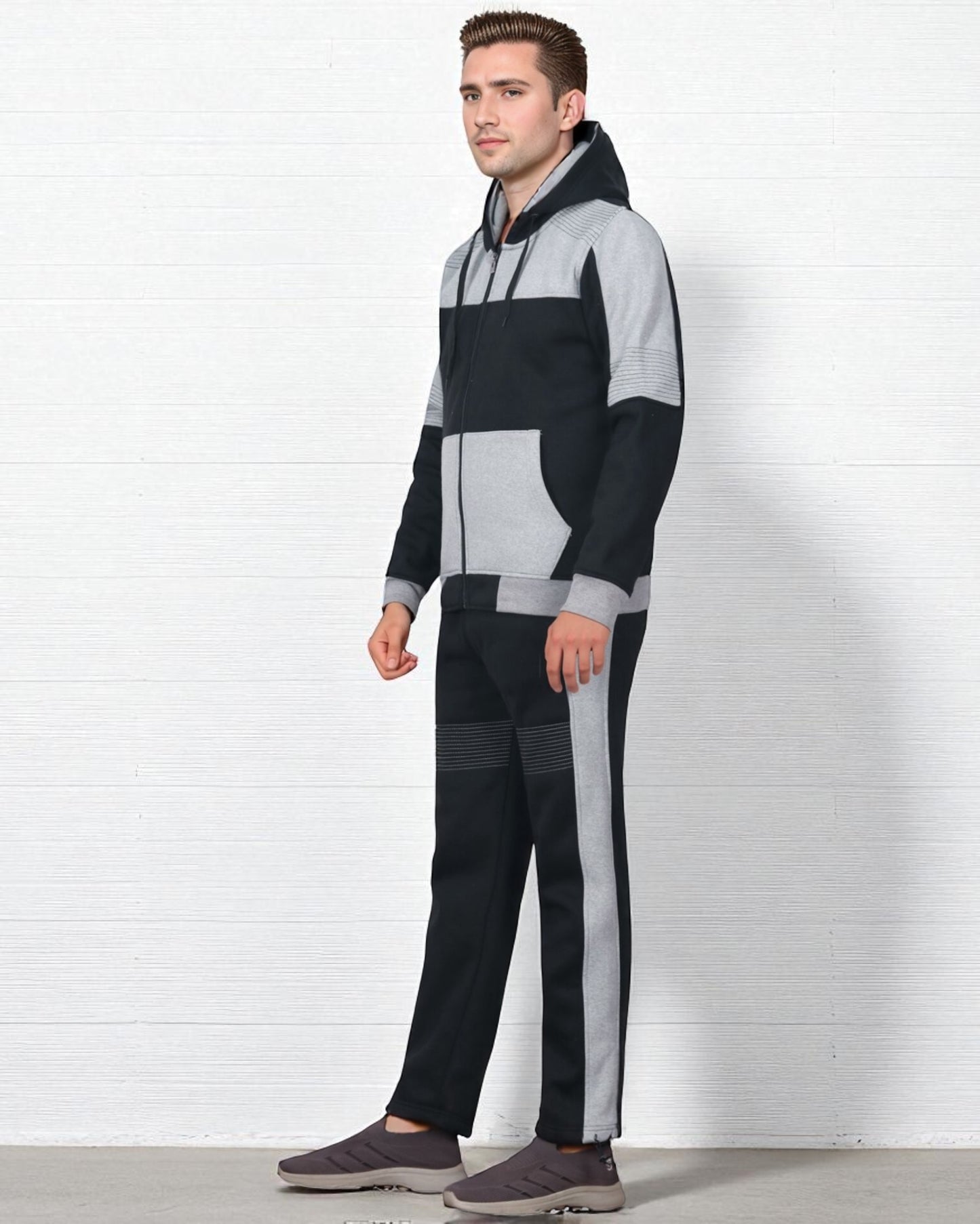 Men's Reef-Tech Fleece Sweatsuit biker stitch Set