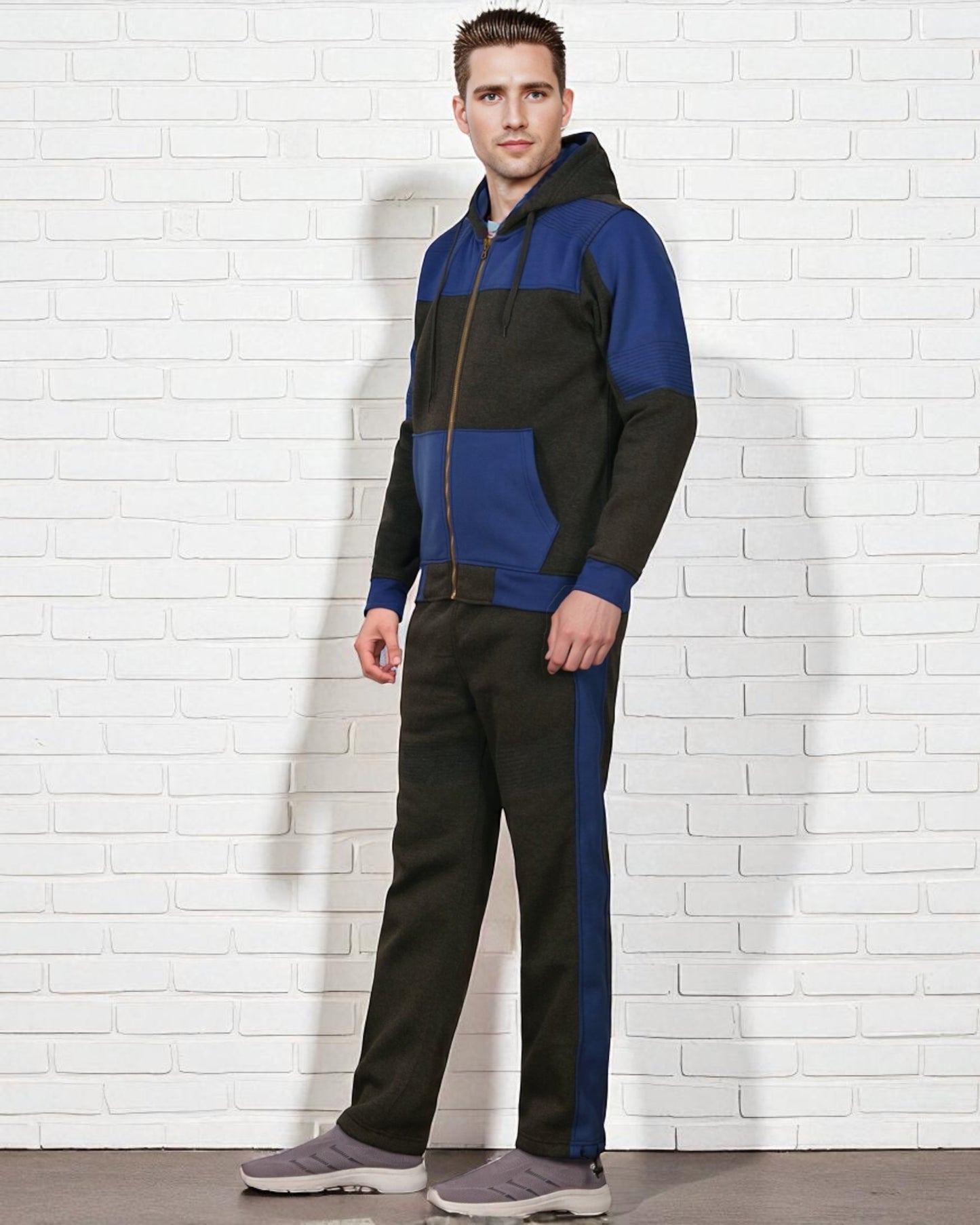 Men's Reef-Tech Fleece Sweatsuit biker stitch Set