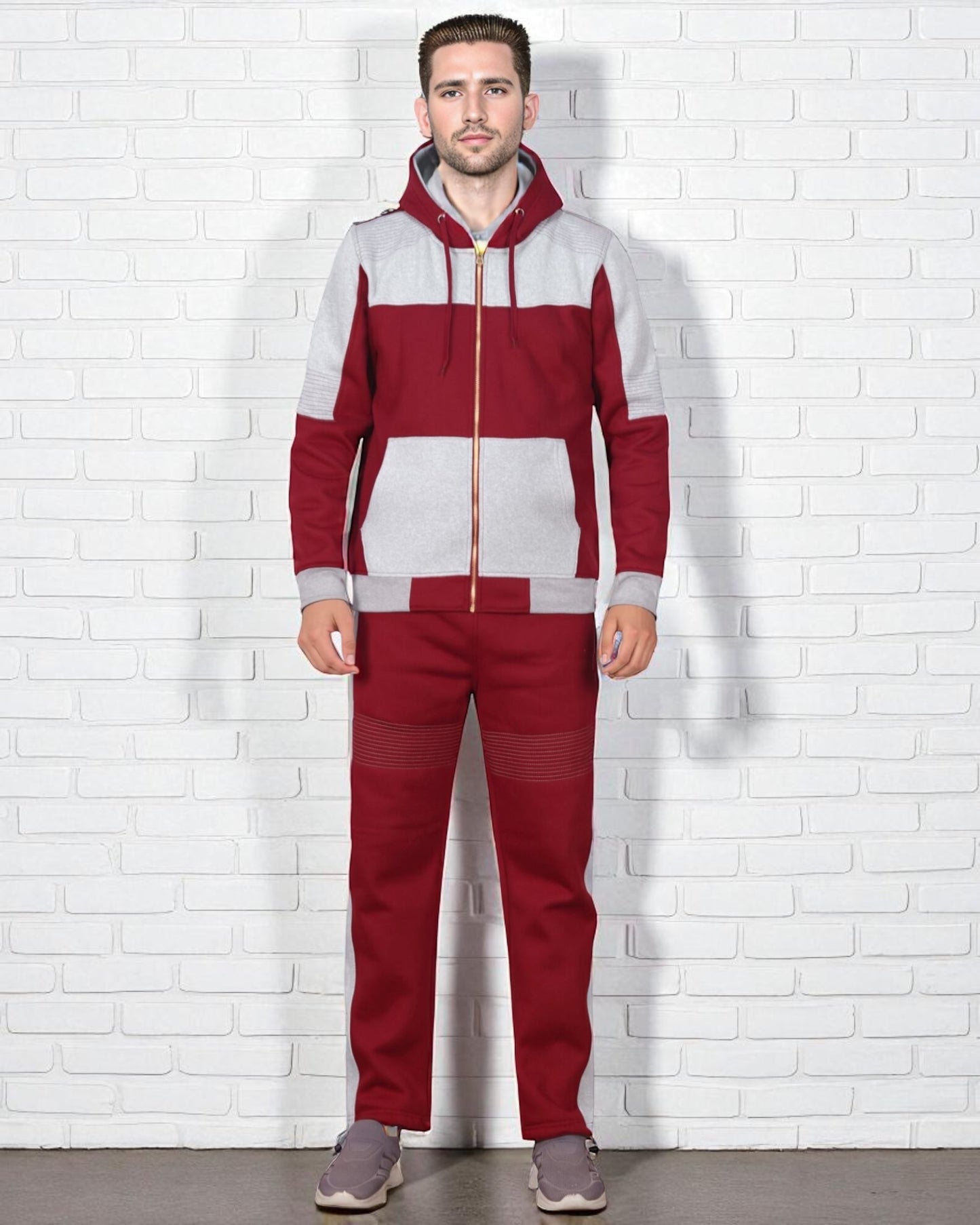Men's Reef-Tech Fleece Sweatsuit biker stitch Set