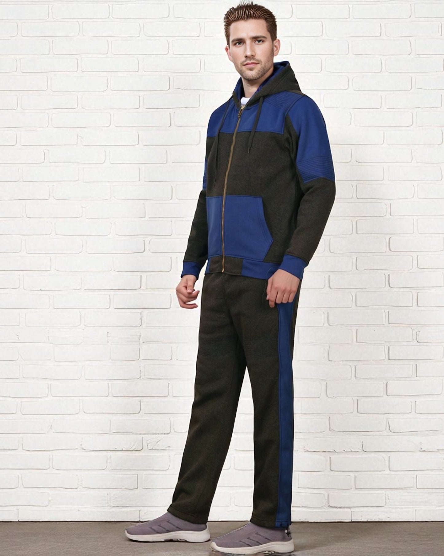 Men's Reef-Tech Fleece Sweatsuit biker stitch Set