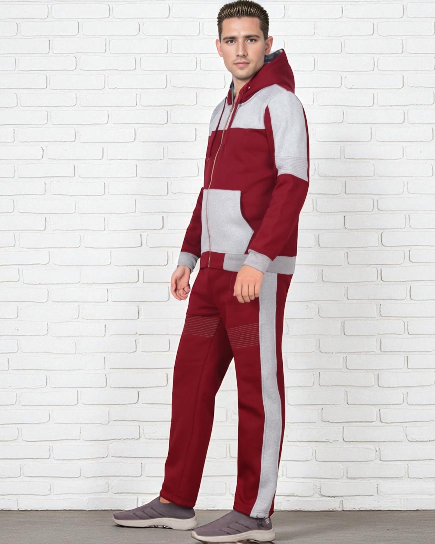 Men's Reef-Tech Fleece Sweatsuit biker stitch Set
