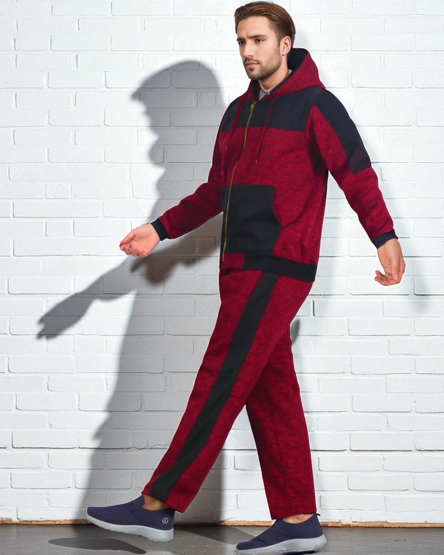 Men's Reef-Tech Fleece Sweatsuit biker stitch Set