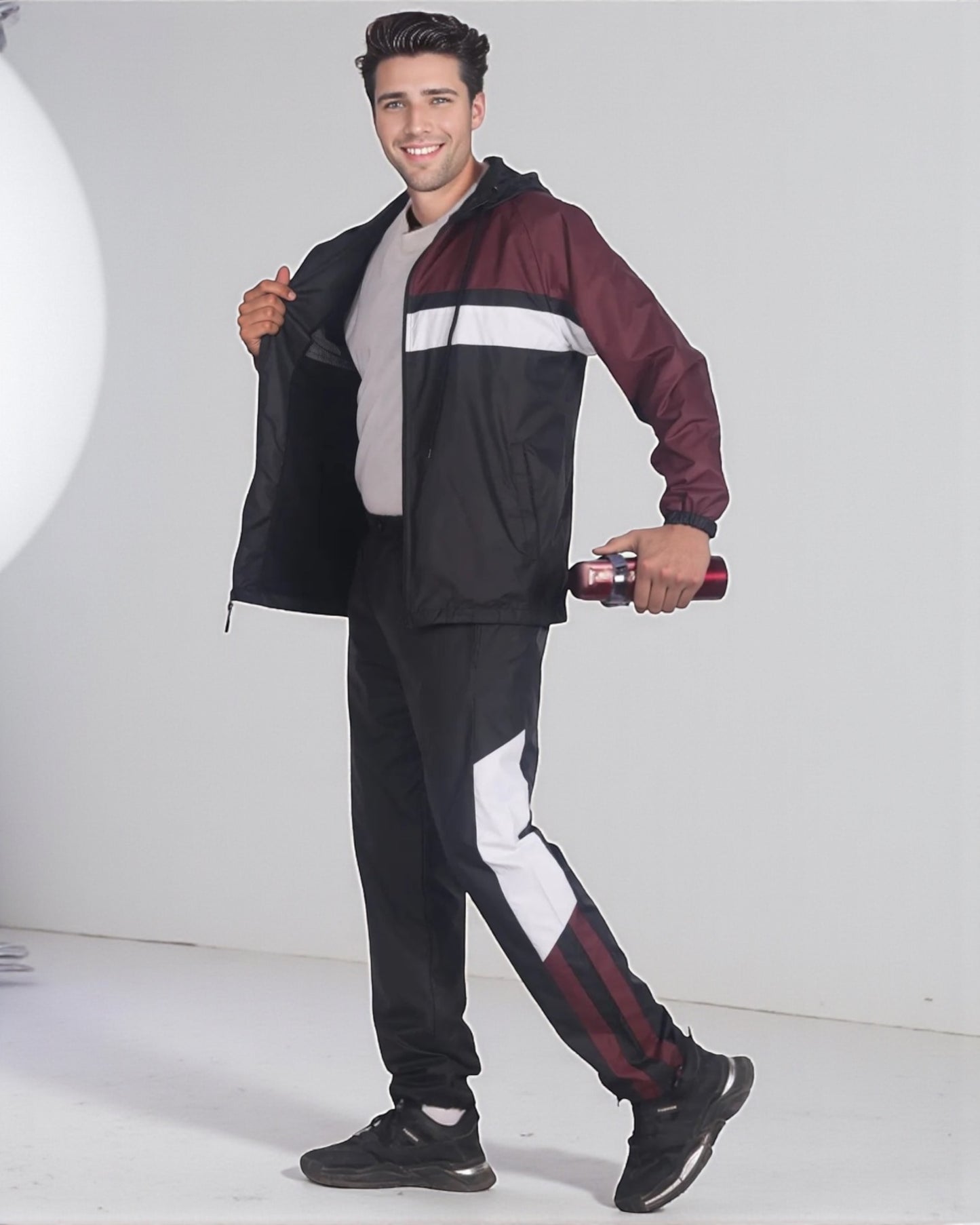 Men’s Active 2-Piece Ridge Windbreaker Tracksuit Matching Set