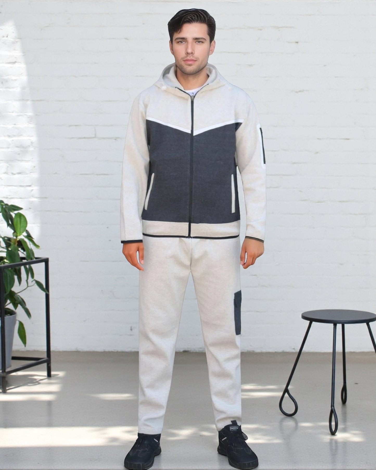 Men’s Sweatsuit Tech Fleece Heavy Duty Sweatpants & Sweat Jacket