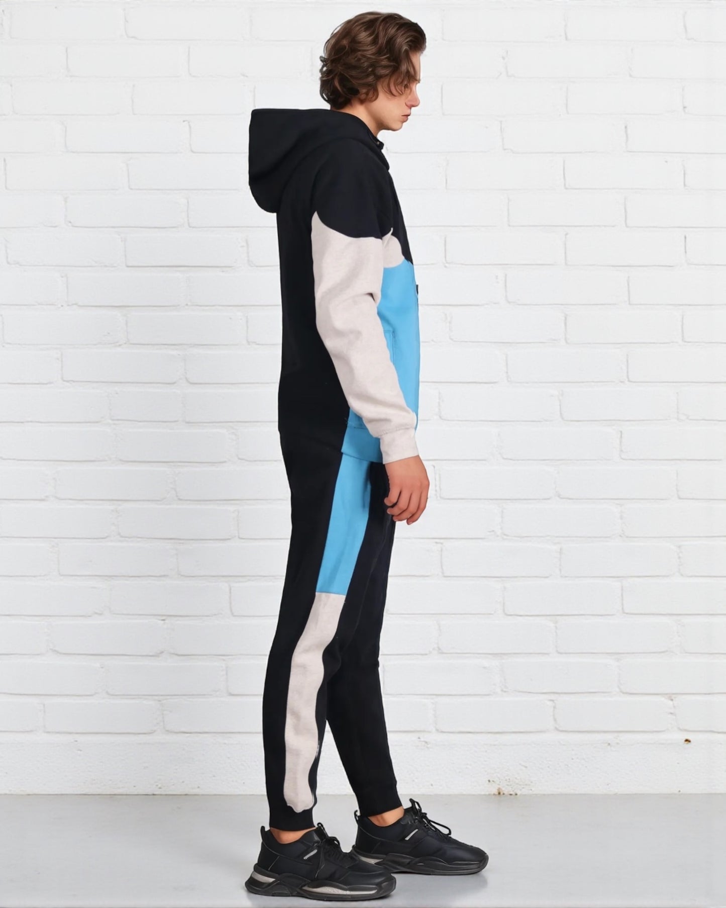 Men’s 2-Piece Quarter Zip Resilience Fleece Hoodie Sweatsuit