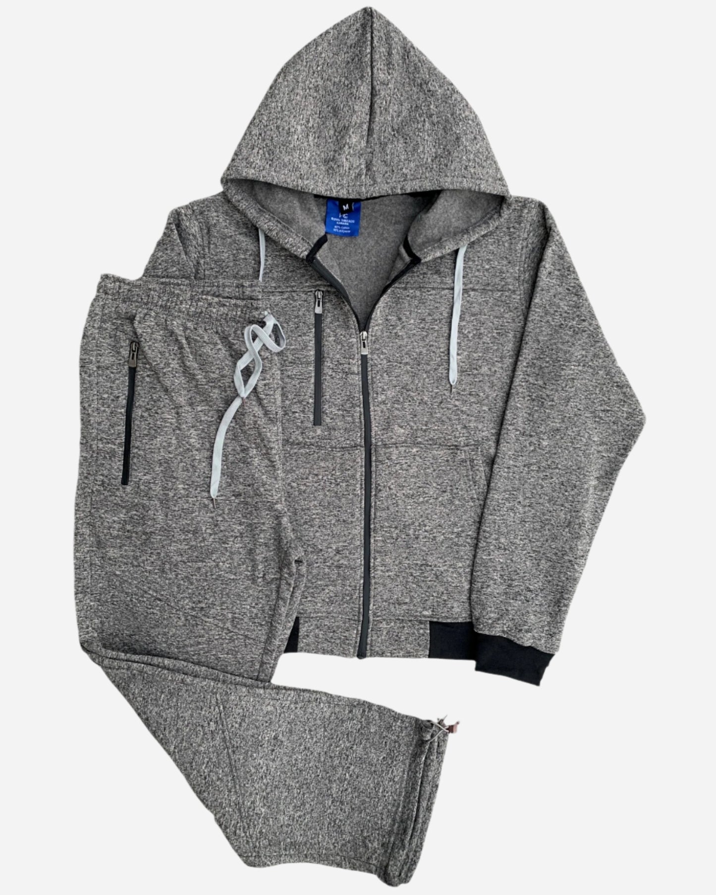 Men's Sweatsuit Soft Fleece Sweat Jacket with Sweatpants