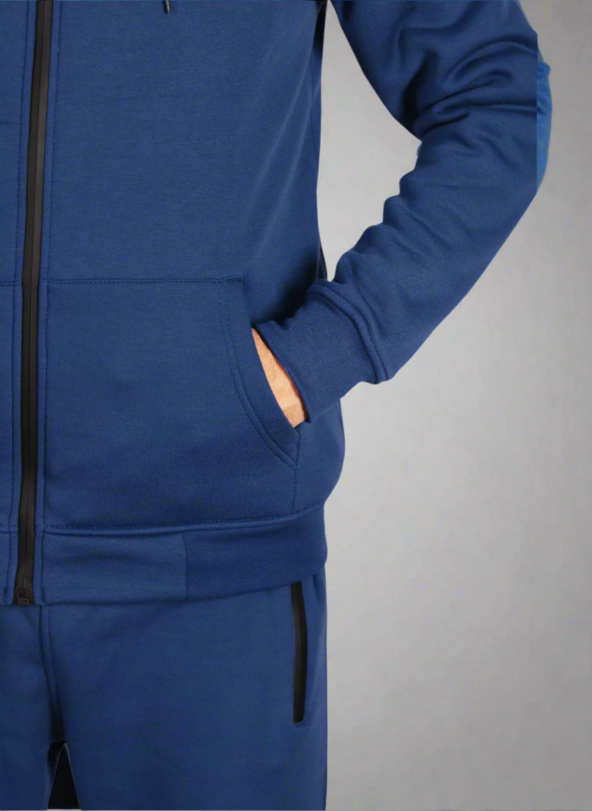 Men's Sweatsuit Soft Fleece Sweat Jacket with Sweatpants