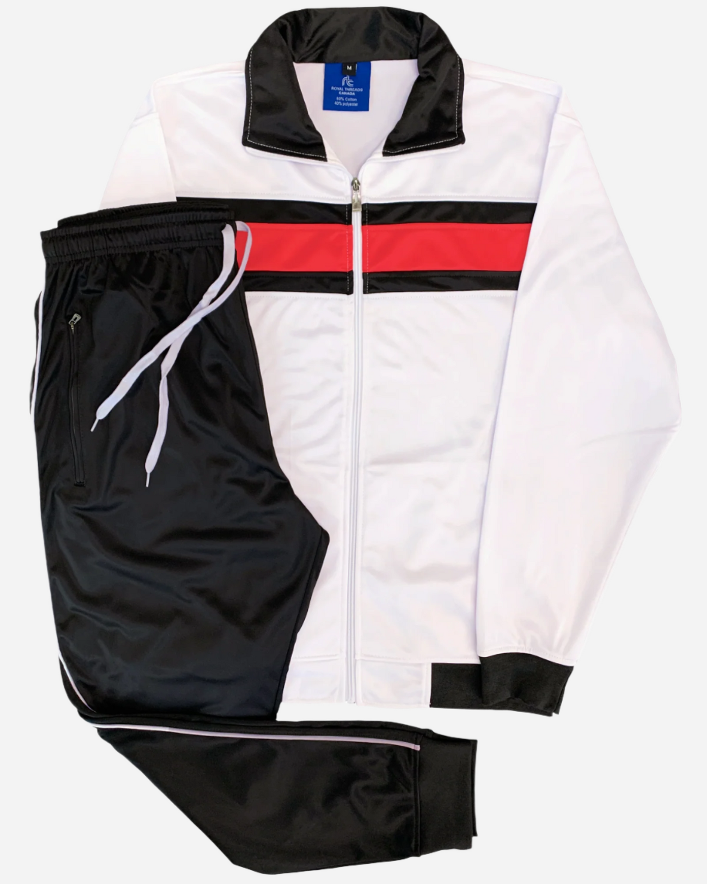 Men's Tracksuit contrast Color 2-piece Set