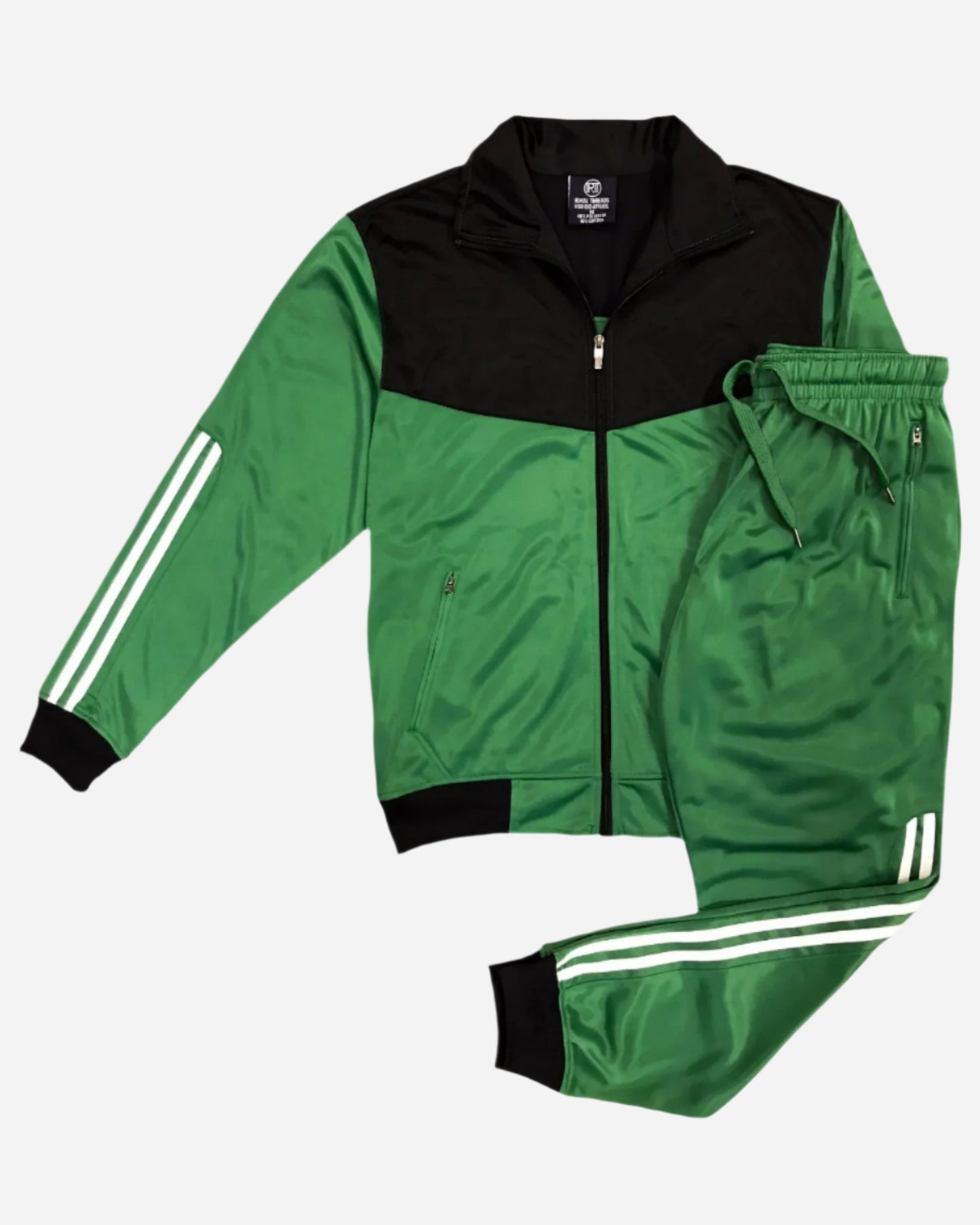 Men Velocity Tracksuit Active Jogging suit GYM Striped Jogger Top and Bottom Outfit