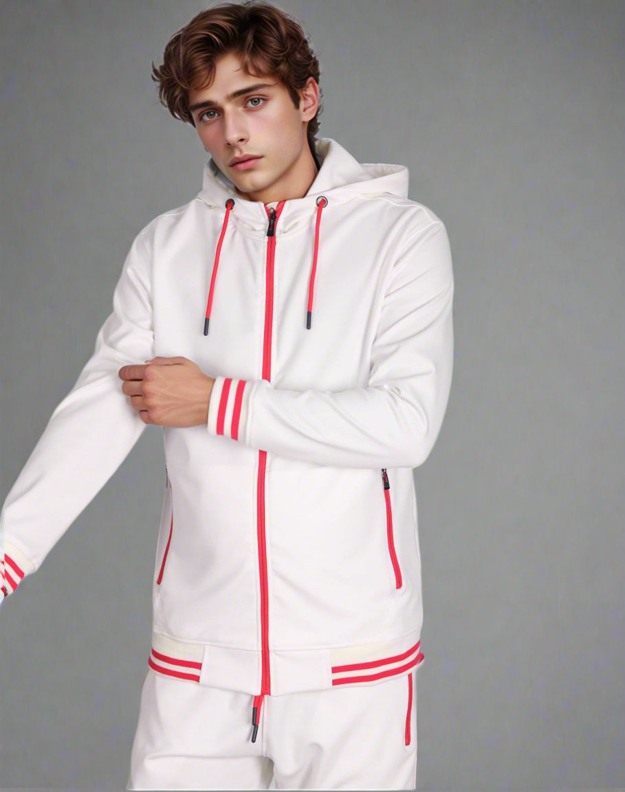 Men’s Scooba Multi Color Rib Tracksuit GYM Activewear Outfit