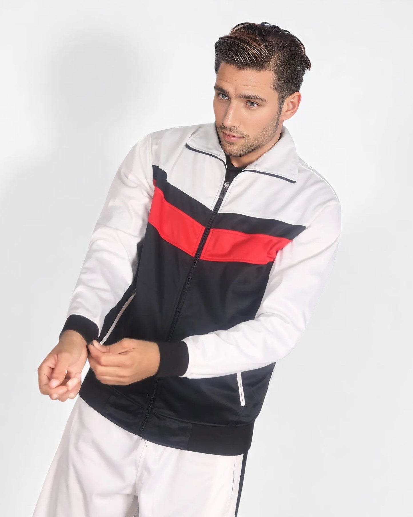 Men's Active Daily wear Tracksuit Jogger Track Jacket & Track Pants Jogging Suit