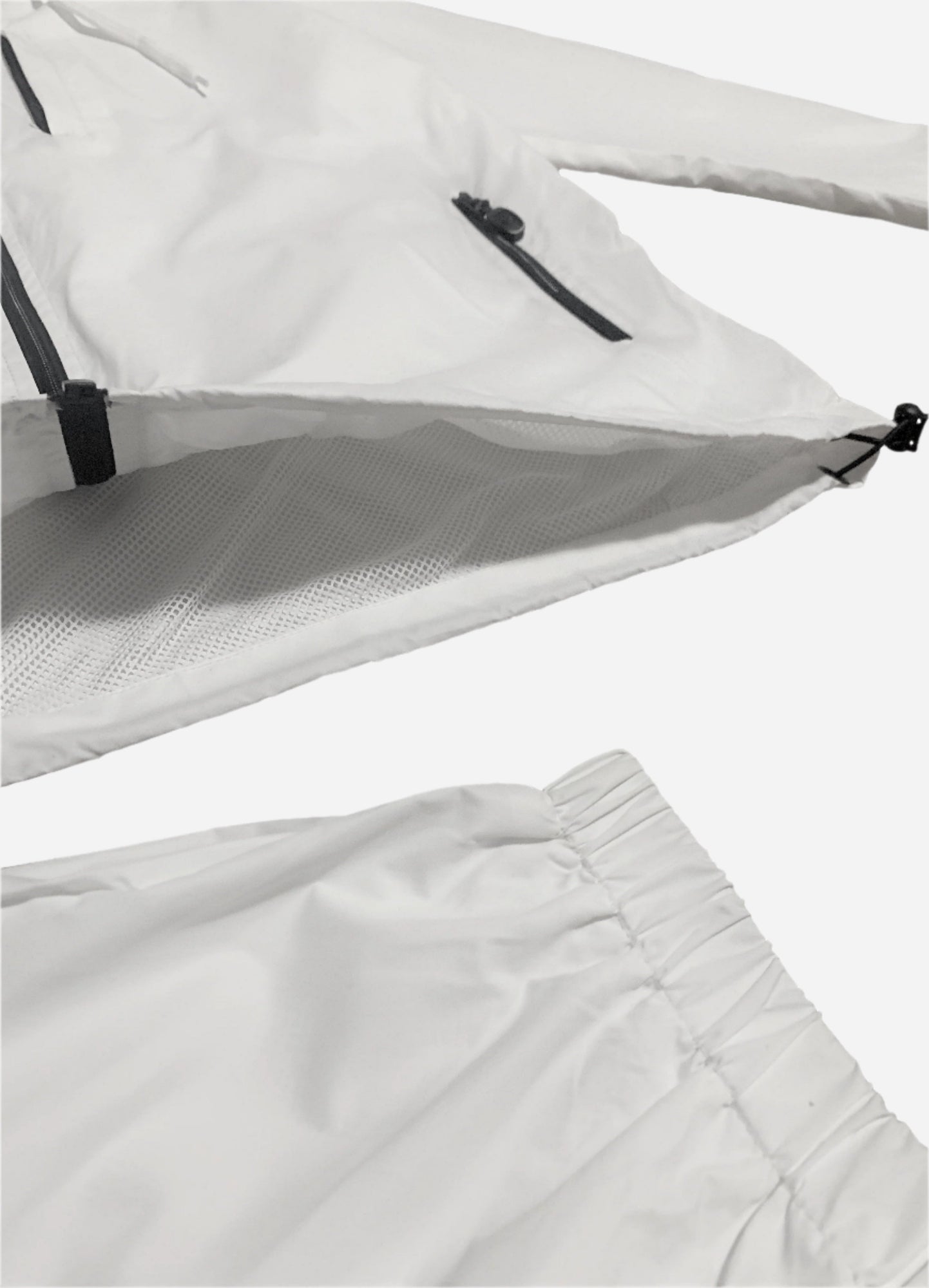 Men’s 2-Piece light Tracksuit Windbreaker Set Jogger Sauna GYM Set with Mesh Lining