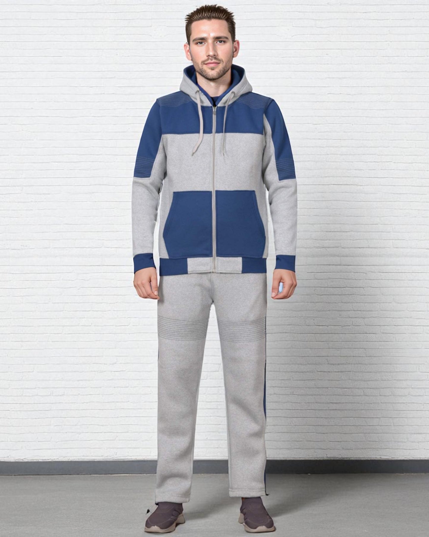 Men's Reef-Tech Fleece Sweatsuit biker stitch Set