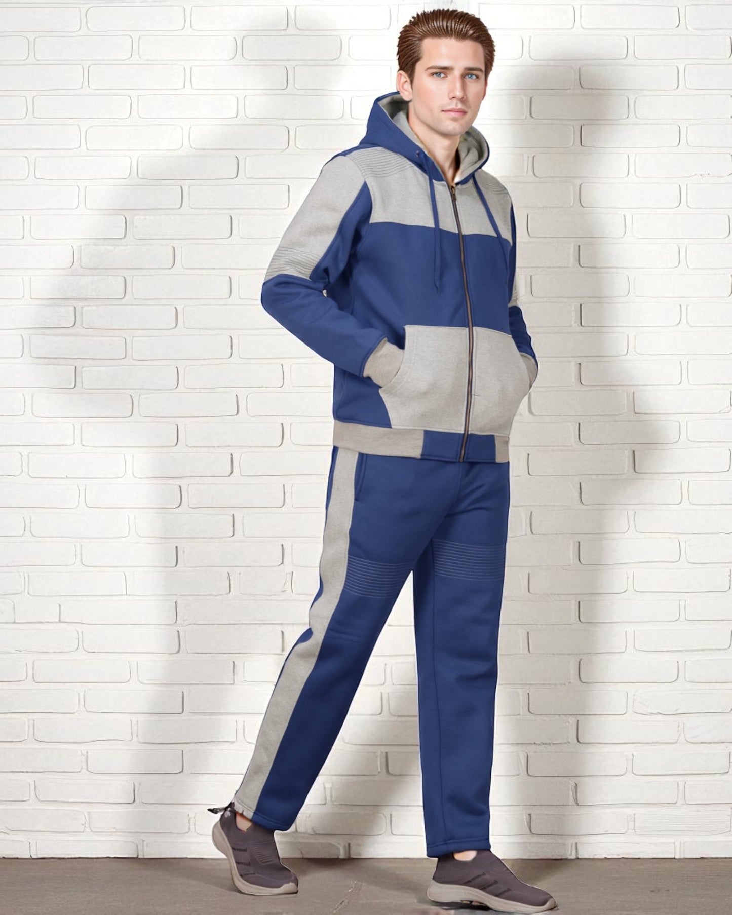 Men's Reef-Tech Fleece Sweatsuit biker stitch Set