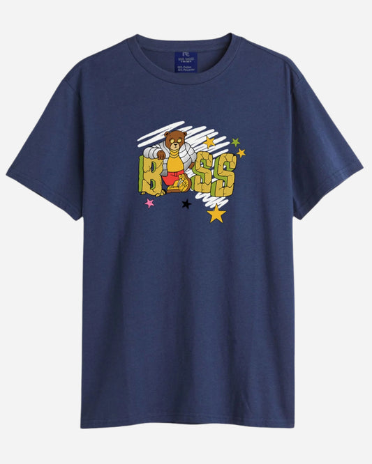 Men's Boss Bear Graphic Printed Cotton T-shirt