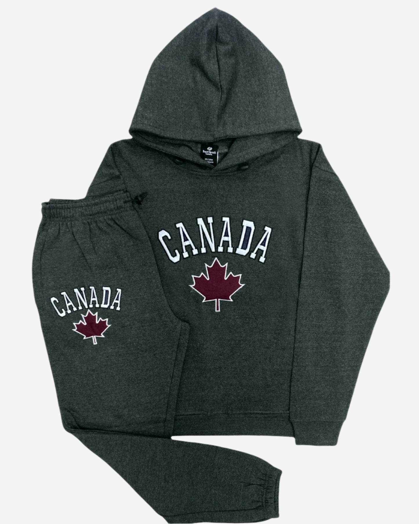 Men Classic Pullover Canada Print Sweatsuit