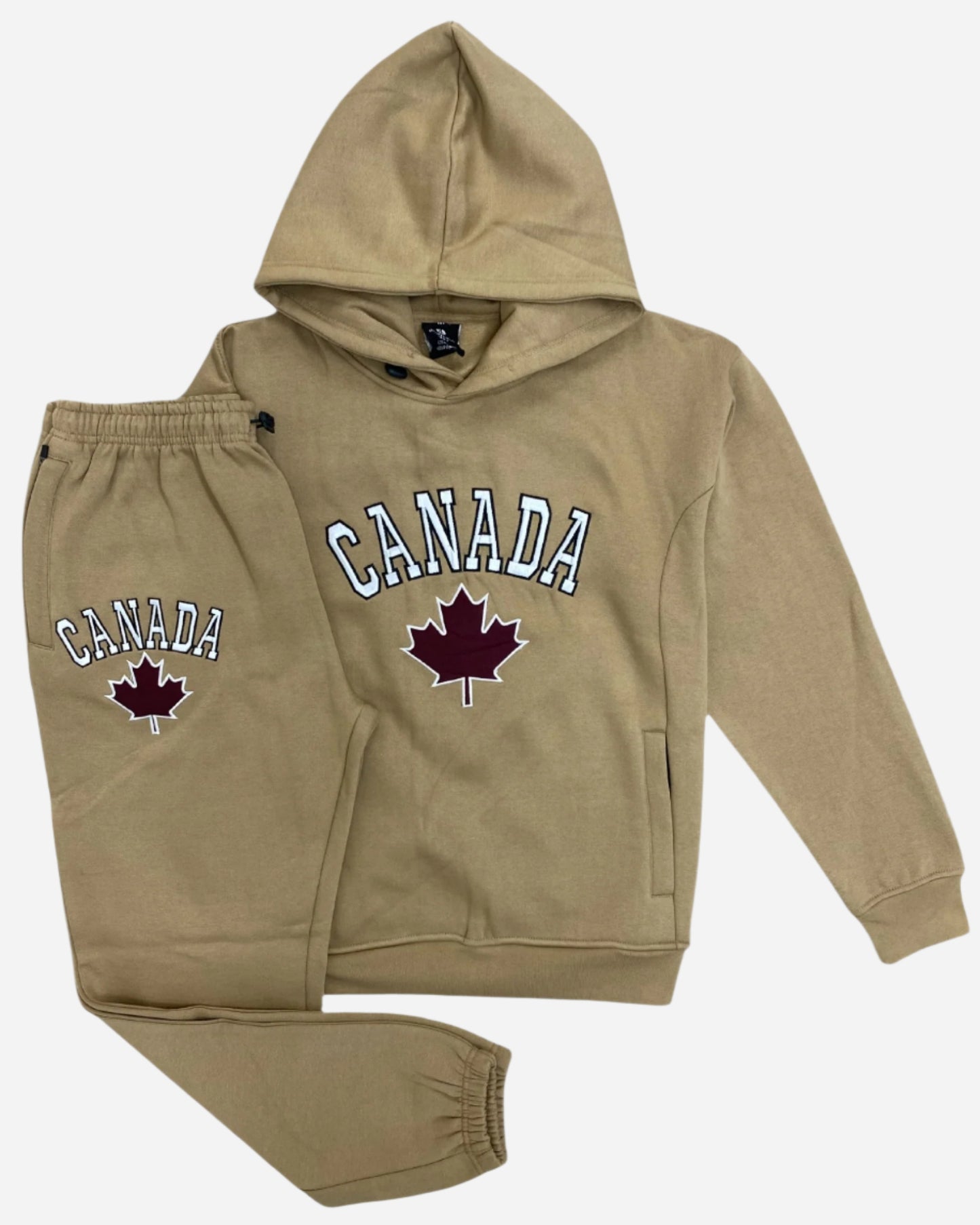 Men Classic Pullover Canada Print Sweatsuit