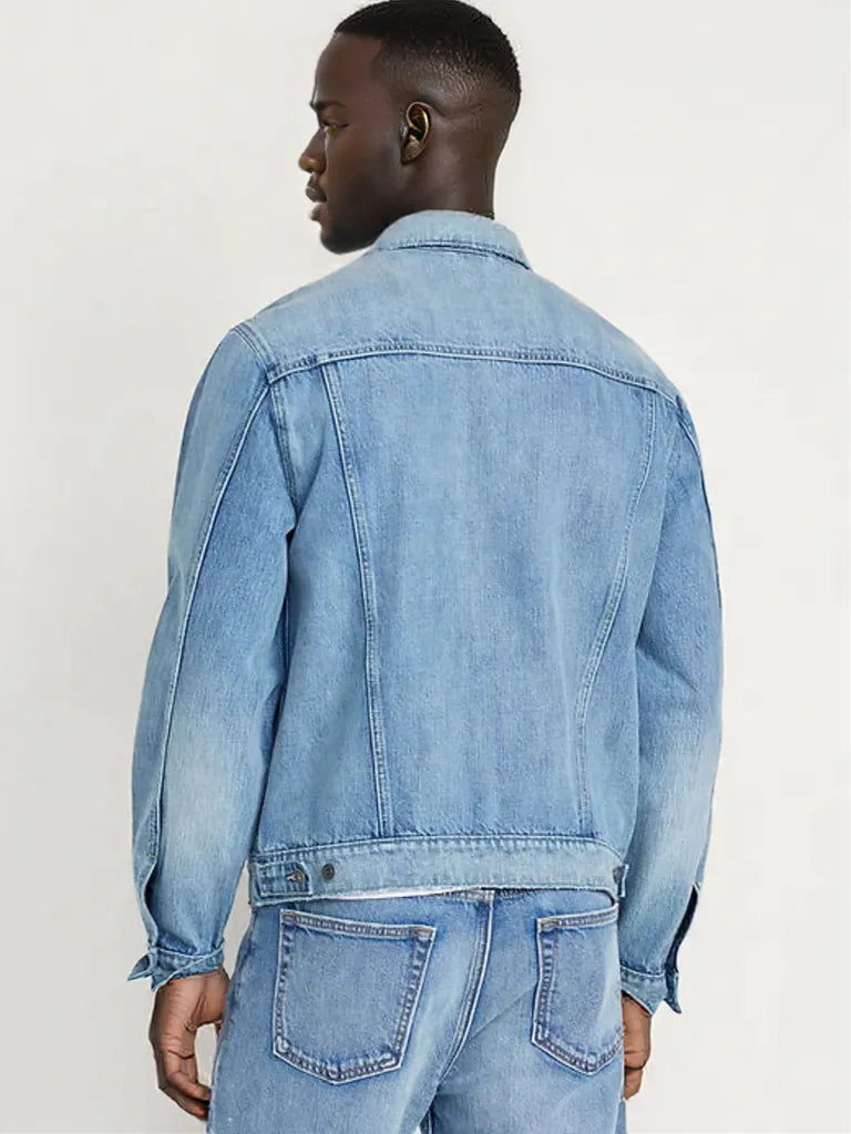 Men's Denim Classic Jean Suit 2-Piece Outfit Jacket & Pants