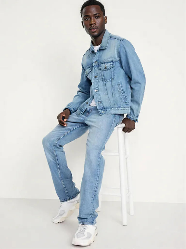 Men's Denim Classic Jean Suit 2-Piece Outfit Jacket & Pants