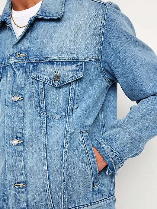 Men's Denim Classic Jean Suit 2-Piece Outfit Jacket & Pants