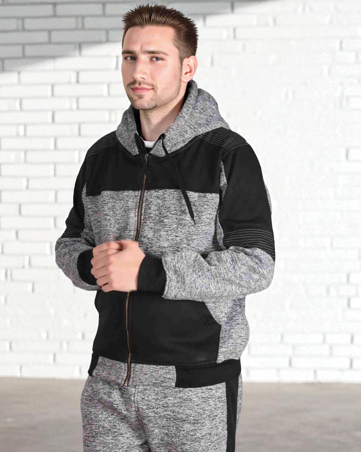 Men's Reef-Tech Fleece Sweatsuit biker stitch Set