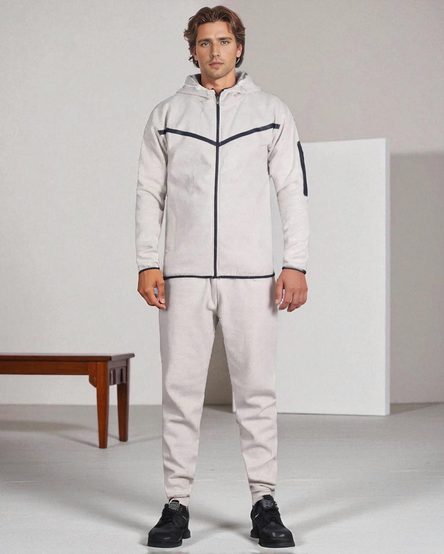 Men’s 2-Piece Sweatsuit Tech Fleece Heavy Winter Outfit