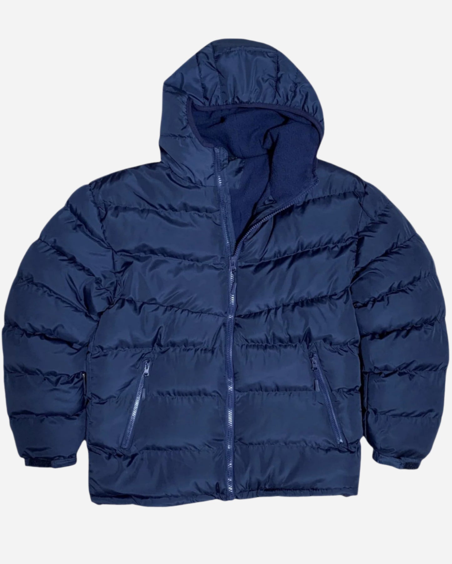 Men's Padded Fleece Insulated Warm Winter Heat Kept Coat Jacket with Hood