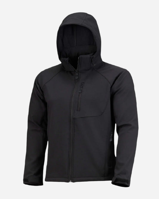 Mens' Warm Water Repellent Softshell Snowboard Jacket- Removable Hood