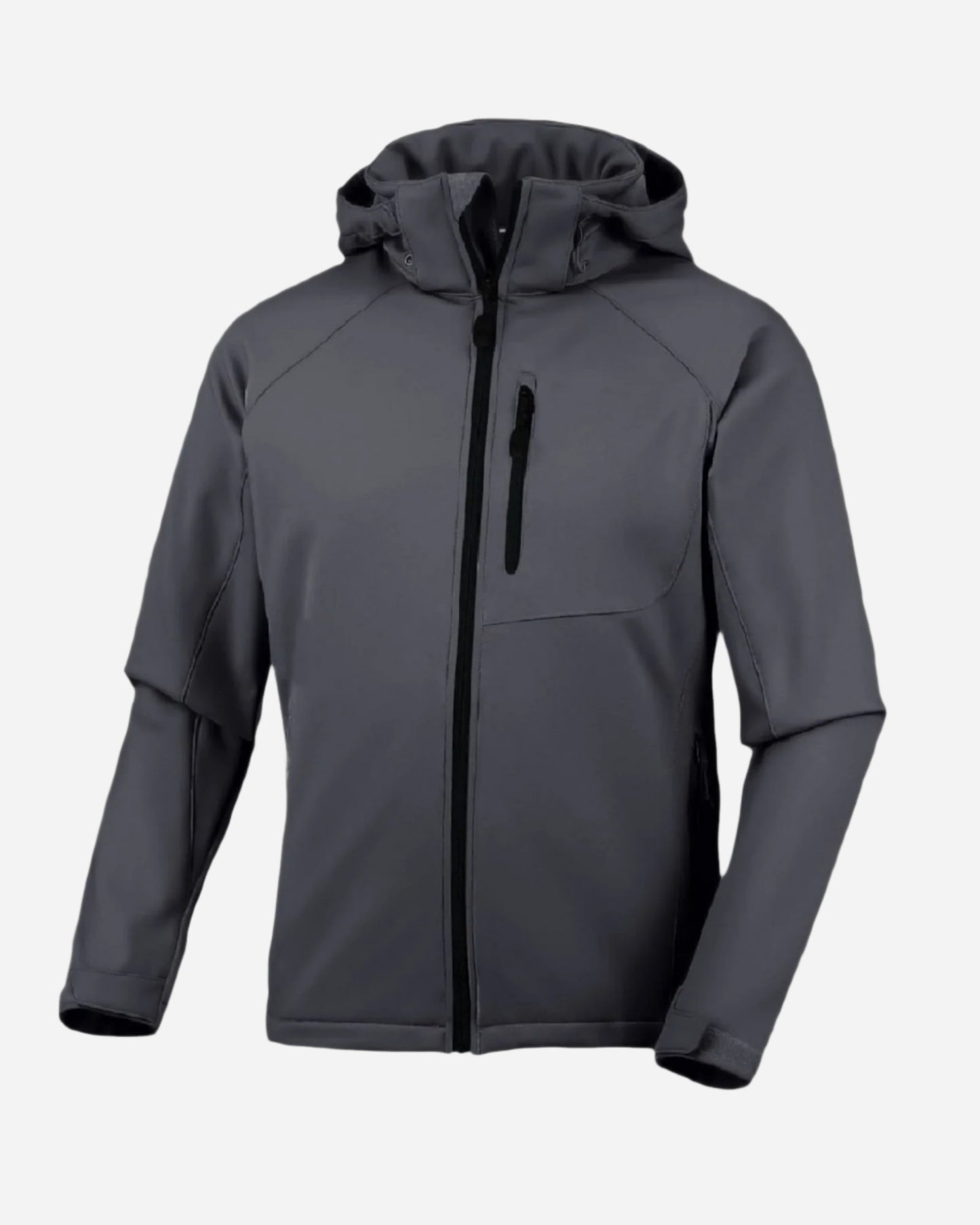 Mens' Warm Water Repellent Softshell Snowboard Jacket- Removable Hood