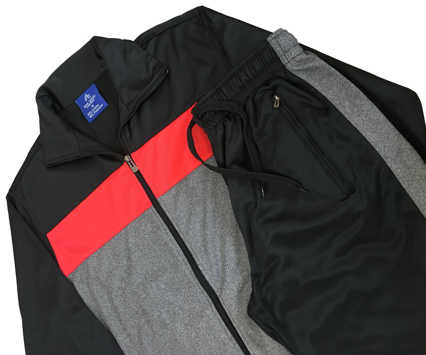 Men's Moonstone Jogger Track Jacket and Track Pants Outfit