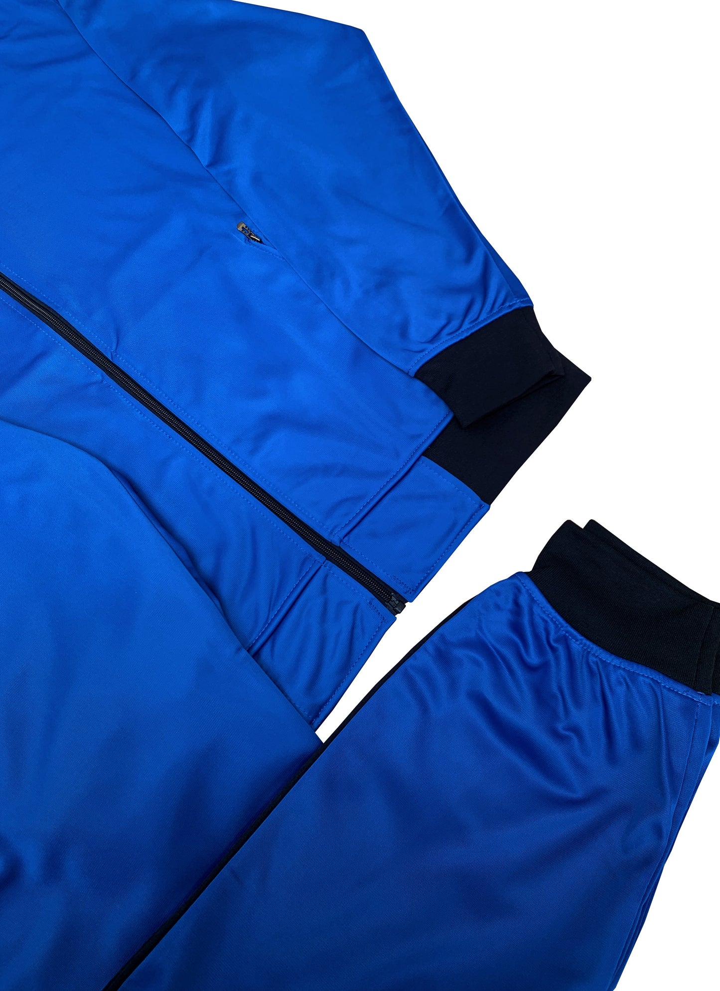 Men 2-piece Classic Jogger Tracksuit Track Jacket & Trackpants Solid Plain Outfit