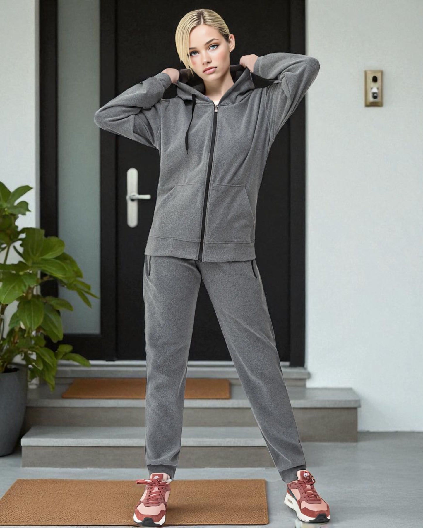 Women's Soft Stretch Warm & Comfy fleece 2-piece Sweatsuit
