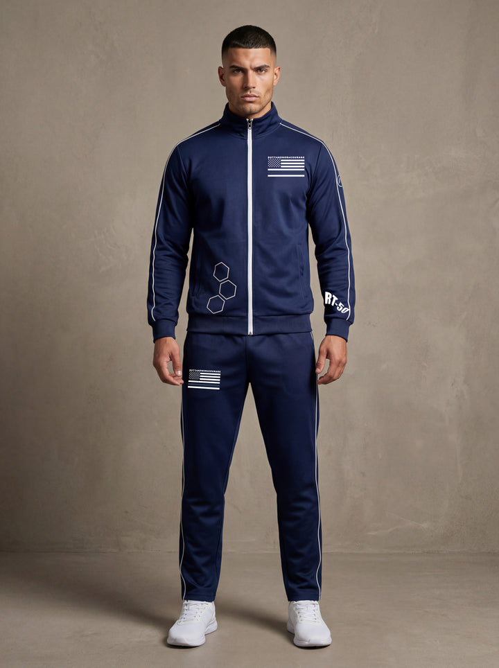 Mens' Designer Courage Flag Tracksuit – Royal Threads