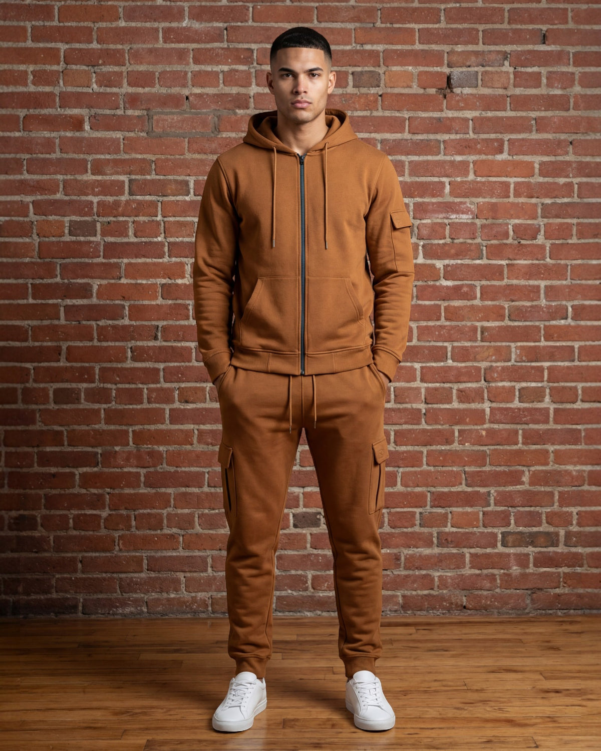 Men’s Premium Cotton Cargo Set – Heavy Duty 450GSM Fleece – alternate view 9