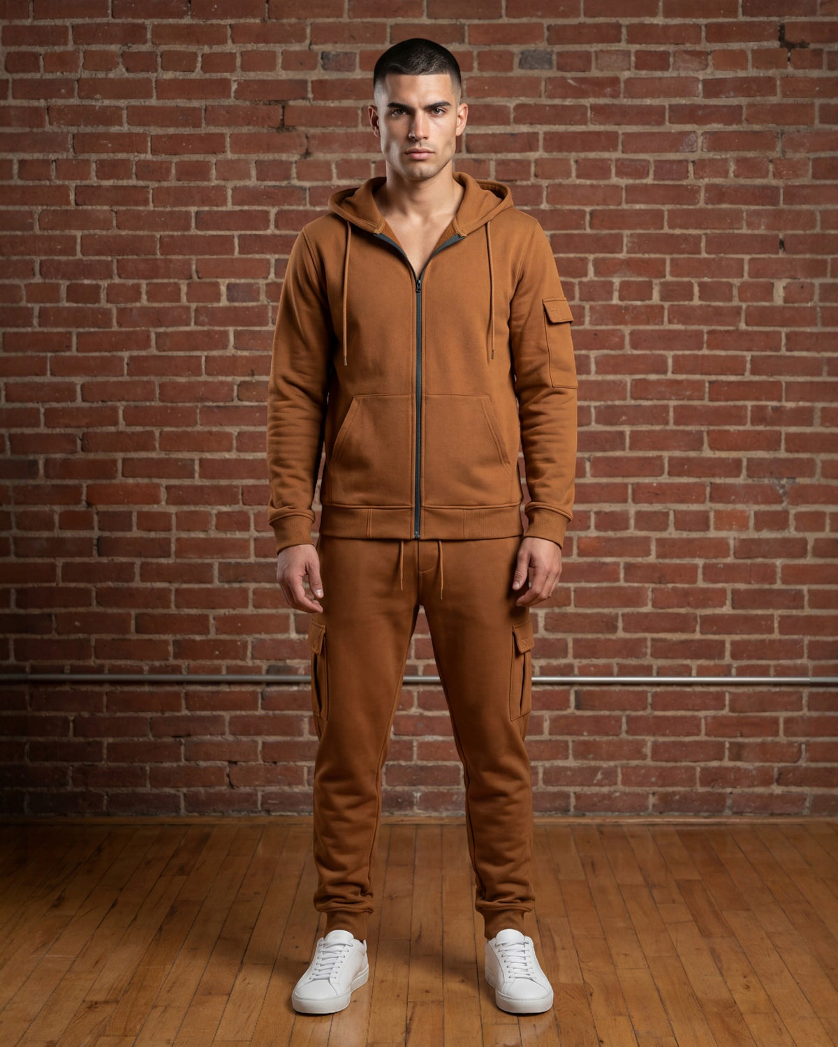Men’s Premium Cotton Cargo Set – Heavy Duty 450GSM Fleece – alternate view 7